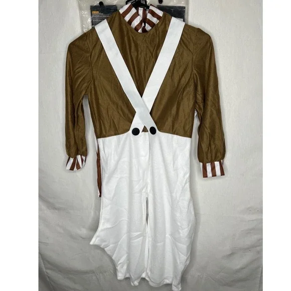 Willy Wonka Oompa Loompa Costume Kids Medium 8-10 Jumpsuit Halloween 620934 - Picture 4 of 8